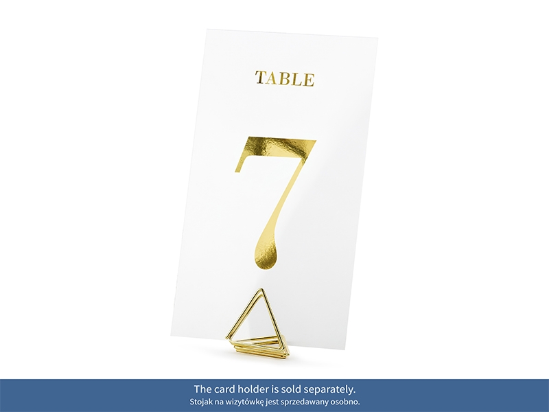 Číslovanie stolov zlaté 1-20