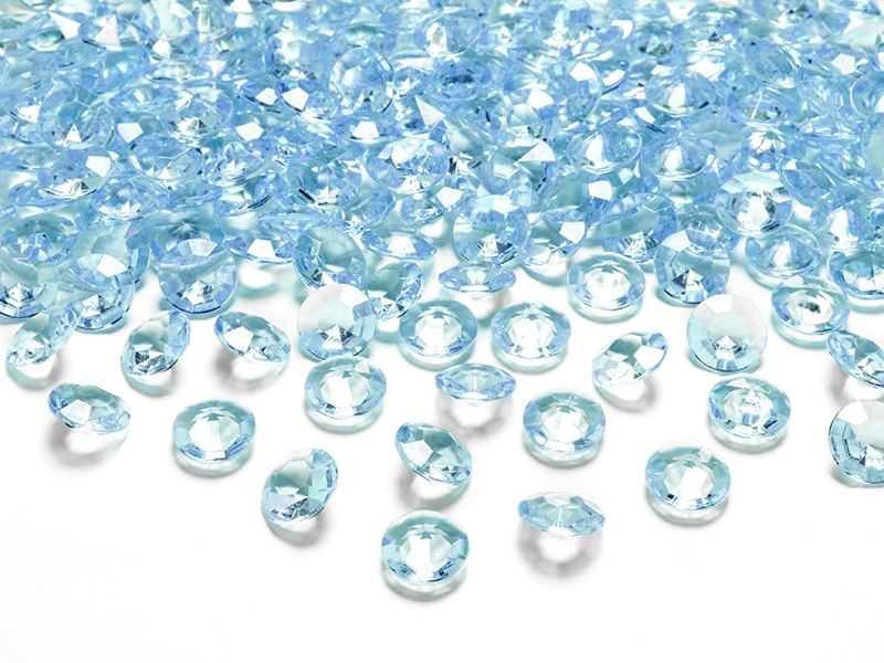 Dekoračné diamanty tyrkysová 12mm 100ks