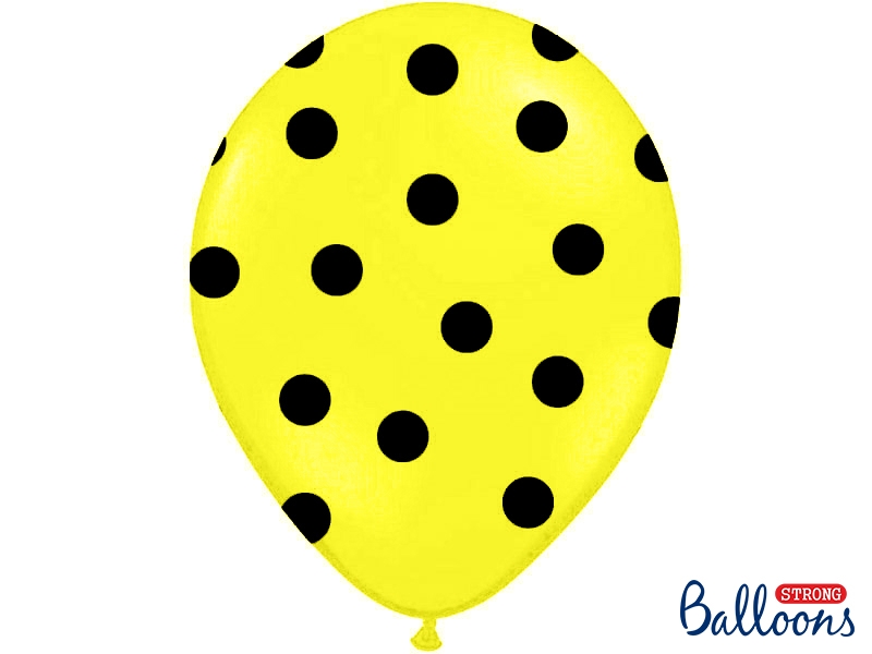 Balón žltý s čiernymi bodkami 30cm