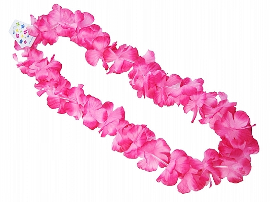 Havajský náhrdelník ružový