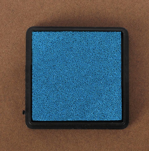 Jednofarebná pečiatka modrá