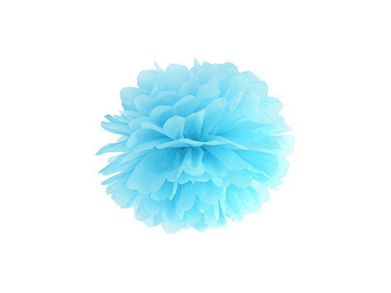 Pom pom bledomodrý 25cm
