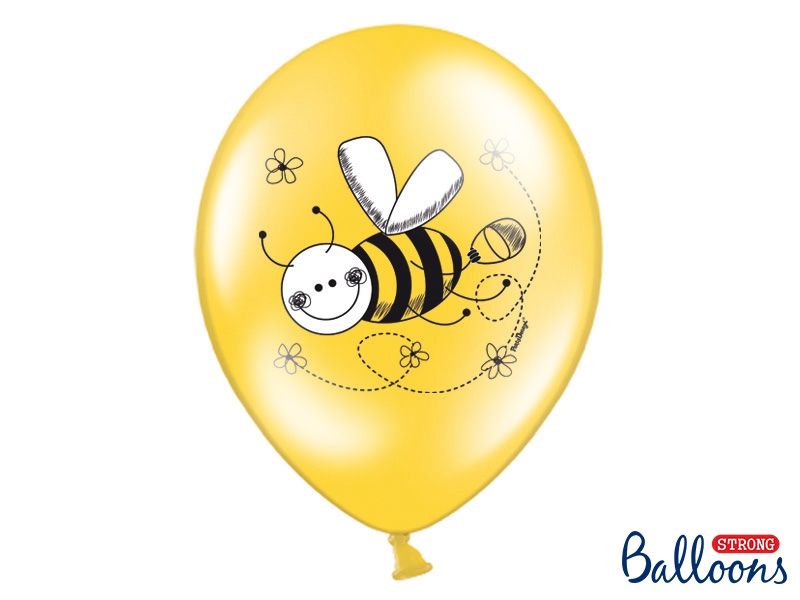 Balón žltý s včielkou 30cm