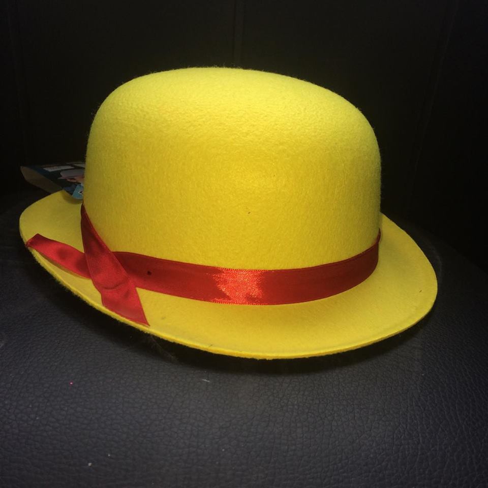 Filcový klobúk žltý