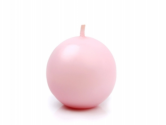Sviečka guľa ružová 4,5cm II.trieda