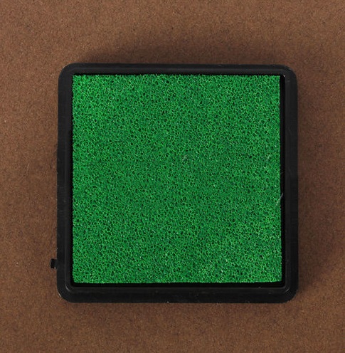 Jednofarebná pečiatka zelená